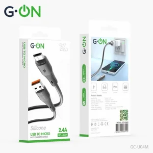 Кабель USB G-ON GC-U04 Micro Silicone1m чёрный
