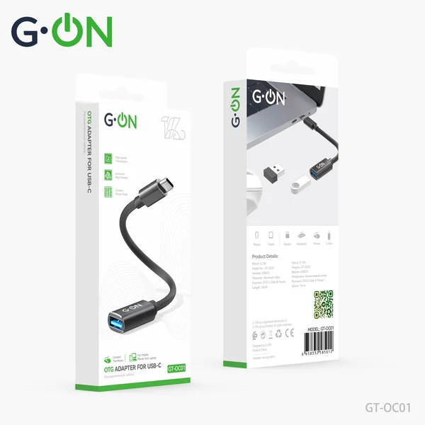 Адаптер OTG G-ON GT-OC01 Type-C чёрный