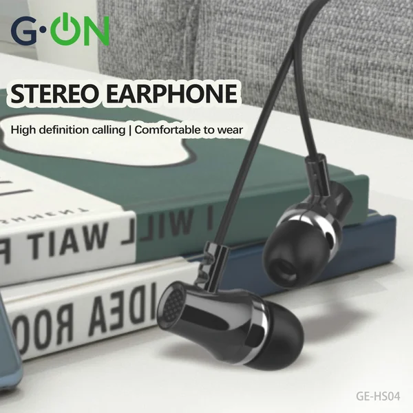 Наушники G-ON GE-HS04 3,5mm вакуум с микроф. черные - фото 2