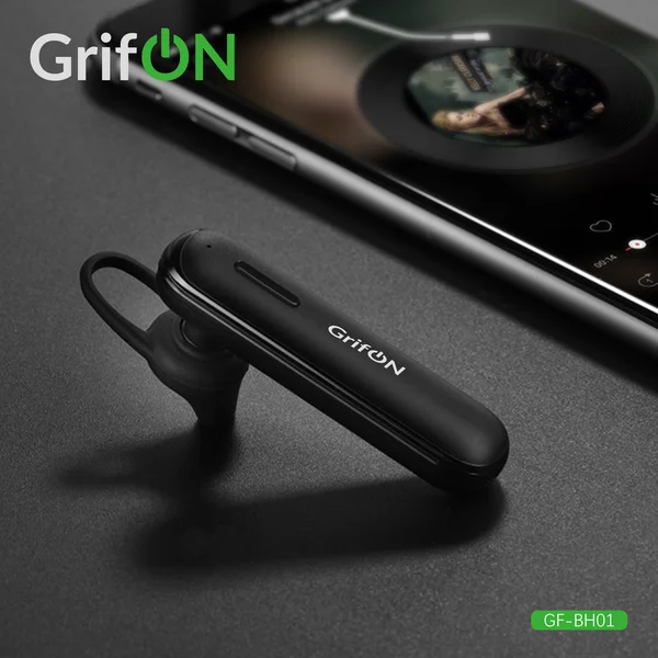 Bluetooth гарнитура GrifON GF-BH01 черная - фото 1