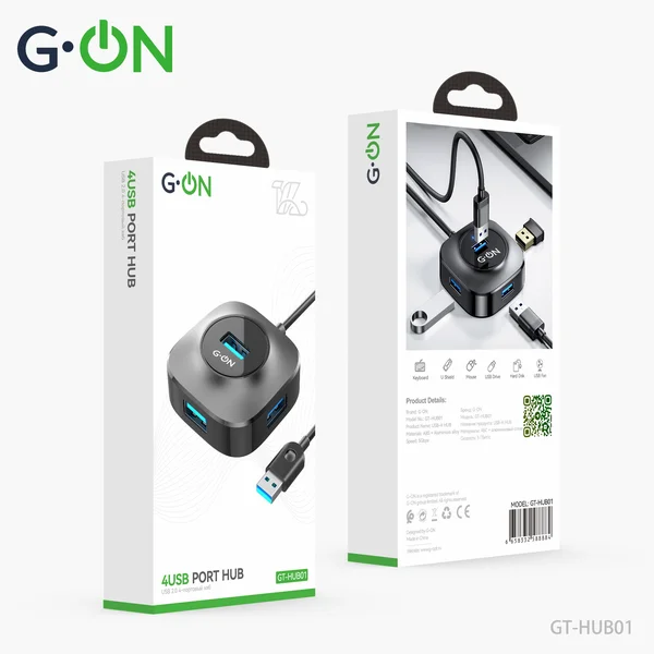 HUB USB G-ON GT-HUB01 чёрный