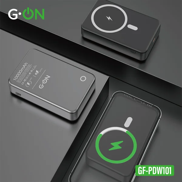 Внешний аккумулятор G-ON GF-PDW101 10000mAh PD22.5W+MagSafe 15W серый - фото 2