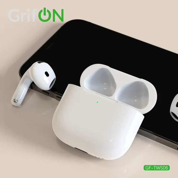Наушники GrifON GF-TWS06 Earbuds не вакуум белые - фото 1