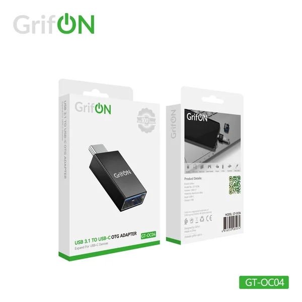 Адаптер OTG GrifON GT-OC04 Type-C чёрный