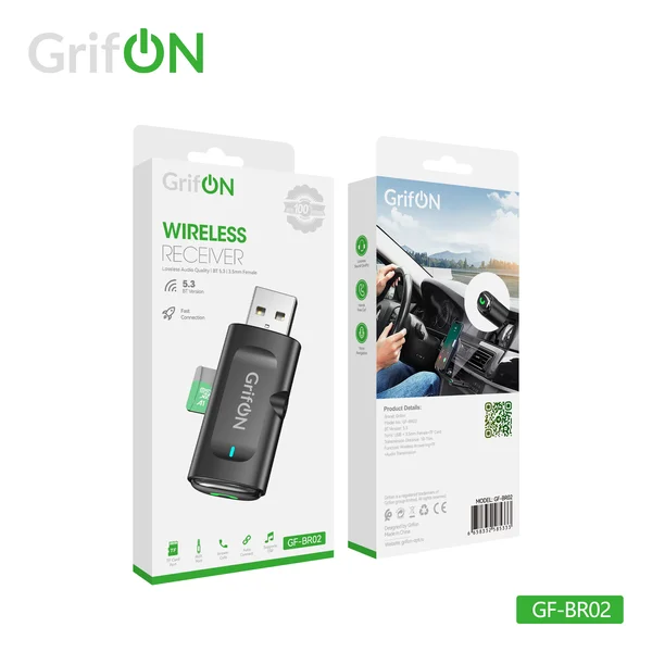 Аудиоадаптер Bluetooth GrifON GF-BR02 чёрный