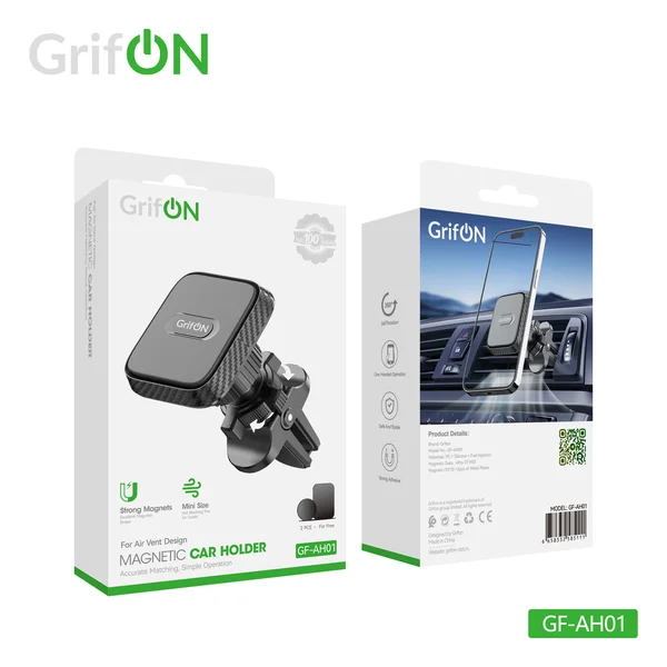 Автодержатель GrifON GF-AH01 магнитный чёрный